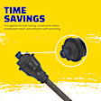 EV407 Front, Driver or Passenger Side, Inner Tie Rod End, Includes Hardware and Grease