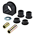 K200208 Steering Rack Bushing - Black, Rubber, Direct Fit, Kit
