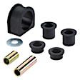 K200208 Steering Rack Bushing - Black, Rubber, Direct Fit, Kit