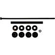 K700887 Rear, Driver or Passenger Side Sway Bar Link, Problem Solver Series