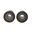 K8263 Problem Solver Series Steering Rack Bushing - Black, Rubber, Direct Fit, Sold individually