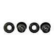 K8422 Problem Solver Series Steering Rack Bushing - Black, Rubber, Direct Fit, Sold individually