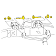 K8740 Problem Solver Series Camber and Alignment Kit - Camber Bolt, Direct Fit