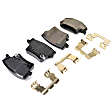 2015 Dodge Charger - Rear Semi-metallic Brake Pad Set, 5.7L 8Cyl, Eng. VIN: T, With 320mm dia. Rotors; Vented Rotors; With Performance Brakes; Except Police Package; Replaces #05142561AB