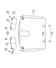 1DC48TL2AA Sun Visor, Direct Fit, Sold Individually