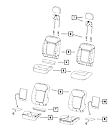 1UL36DX9AB Headrest
