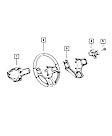 1YH75DX9AC Steering Column Cover - Direct Fit