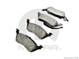 2AMV4887AA Rear Mopar Brake Pad Set Ceramic Brake Pad Set