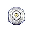 52028974AA OE Replacement Series Radiator Cap - Unique, Chrome, Steel, Sold Individually