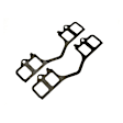 1999 Jeep Wrangler - Intake Manifold Gasket, 4 Cyl 2.5L, VIN P, Manifold to Cylinder Head