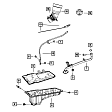 53020675AE Mopar Oil Pan Gasket Oil Pan Gasket - Direct Fit, Sold individually