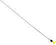 53032947AE Automatic Transmission Dipstick - Yellow, Steel, Non-locking, Direct Fit, Sold individually