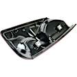 55277414AF Passenger Side Halogen Tail Light, Without bulb(s), Clear & Red Lens, OE Replacement Series