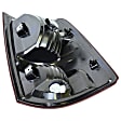 55277415AF Driver Side Halogen Tail Light, Without bulb(s), Clear & Red Lens, OE Replacement Series