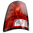 55277415AF Driver Side Halogen Tail Light, Without bulb(s), Clear & Red Lens, OE Replacement Series