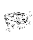 56038890AG Direct Fit Blind Spot Detection Sensor, Sold Individually