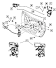 68018090AA Direct Fit Door Lock Actuator Bracket, Sold Individually