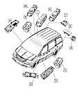 68029178AC Front, Driver Side Window Switch