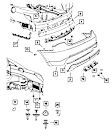 68084893AD Rear, Upper Bumper