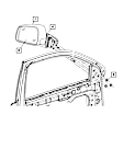 68092051AB Mirror Glass, Non-Heated