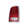 68093079AC Driver Side Halogen Tail Light, Without bulb(s), Clear & Red Lens