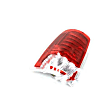 68093079AC Driver Side Halogen Tail Light, Without bulb(s), Clear & Red Lens