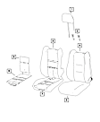 68138265AB Front Seat Heat Pad, Sold individually
