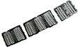 68143074AD Center Grille Black