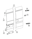 68172509AE Rear, Driver Side Door Shell