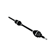 68193660AB Front, Passenger Side Axle Shaft