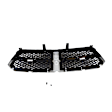 68197703AA Driver and Passenger Side Grille Gray Shell with Black Insert