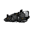 68228948AH Passenger Side Headlight, Without bulb(s)