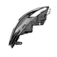 68228948AH Passenger Side Headlight, Without bulb(s)