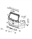 68230394AA Rear, Driver or Passenger Side Bumper Reflector