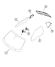 68253430AA Direct Fit Windshield, Sold Individually