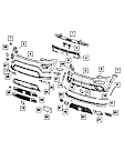 2019 Jeep Grand Cherokee - Front, Passenger Side, Upper, Bumper Cover Support
