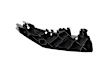 68328702AB Bumper Cover Grille Bracket - Sold individually