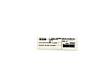 68406463AA Direct Fit Emission Label, Sold Individually