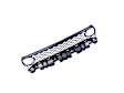 68417502AA Driver and Passenger Side Grille Insert