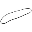 68420172AA OE Replacement Series Weatherstrip Seal - Front, Door, Direct Fit, Sold individually