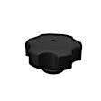68442532AA OE Replacement Series Radiator Cap - Unique, Black, Plastic, Sold Individually