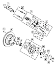 68451227AB Rear, Driver Side Brake Caliper, Sold Individually