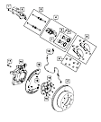 68461656AC Front OE Replacement Series Semi-metallic Brake Pad Set
