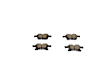 2020 Chrysler Pacifica - Rear Brake Pad Set, 3.6L 6Cyl, Eng. VIN: G, With 336mm dia. Rotors
