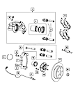 68526411AA Rear Brake Pad Set