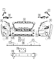 68531874AA Direct Fit Bumper Rail Reinforcement, Sold Individually