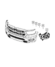 68533273AB Driver Side Headlight, Without bulb(s)