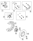 68549181AA Rear OE Replacement Series Semi-metallic Brake Pad Set