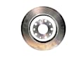 68564973AA Rear, Driver or Passenger Side Brake Disc, Plain Surface, 5 Lugs