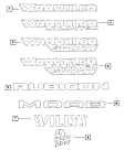 6DZ07CA1AB Fender Decal - Direct Fit, Sold individually